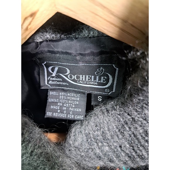 Vintage Rochelle California Fuzzy Cardigan Jacket - Picture 3 of 4